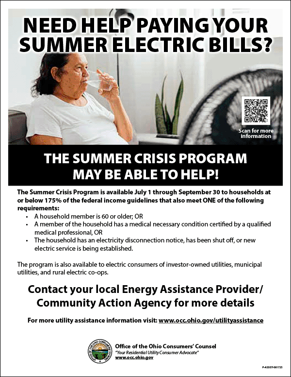 OCC Summer Crisis Poster